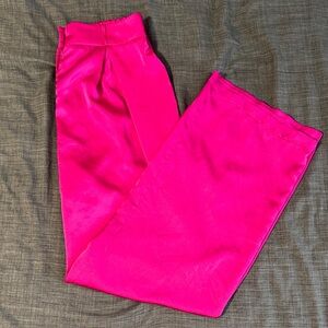 Haute Monde Hot Pink Wide-Leg Women’s Pants